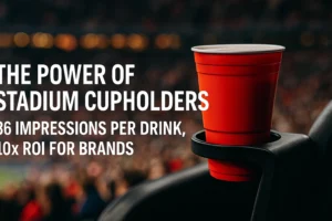 The Power of Stadium Cupholders: 36 Impressions Per Drink, 10x ROI for Brands