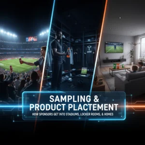 Sampling & Product Placement: How Sponsors Get Into Stadiums, Locker Rooms, & Homes